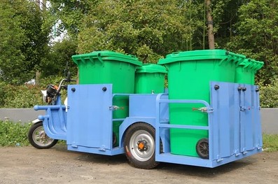 枣庄电动三轮垃圾装桶车